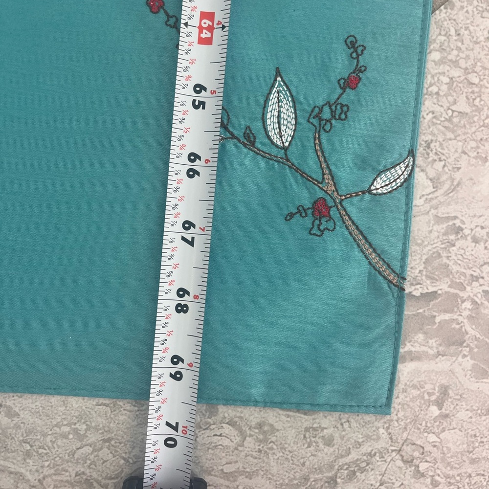 NWT Lenox Chirp Turquoise Table Runner, 19x70 - Picture 7 of 13